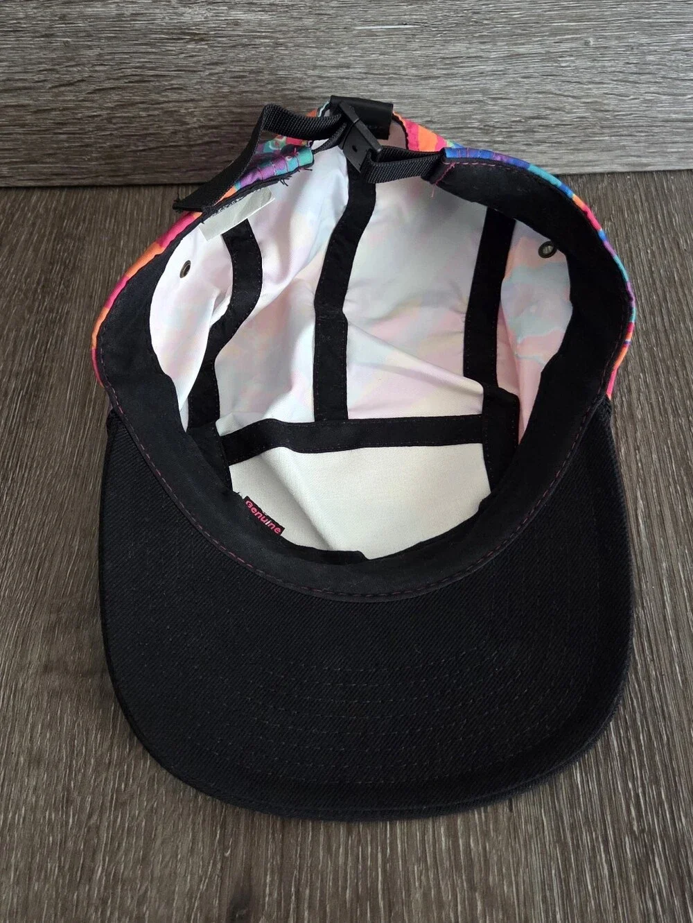 Vintage 90s Volcom Colorful Zigzag 5-Panel Cap - Black Brim
